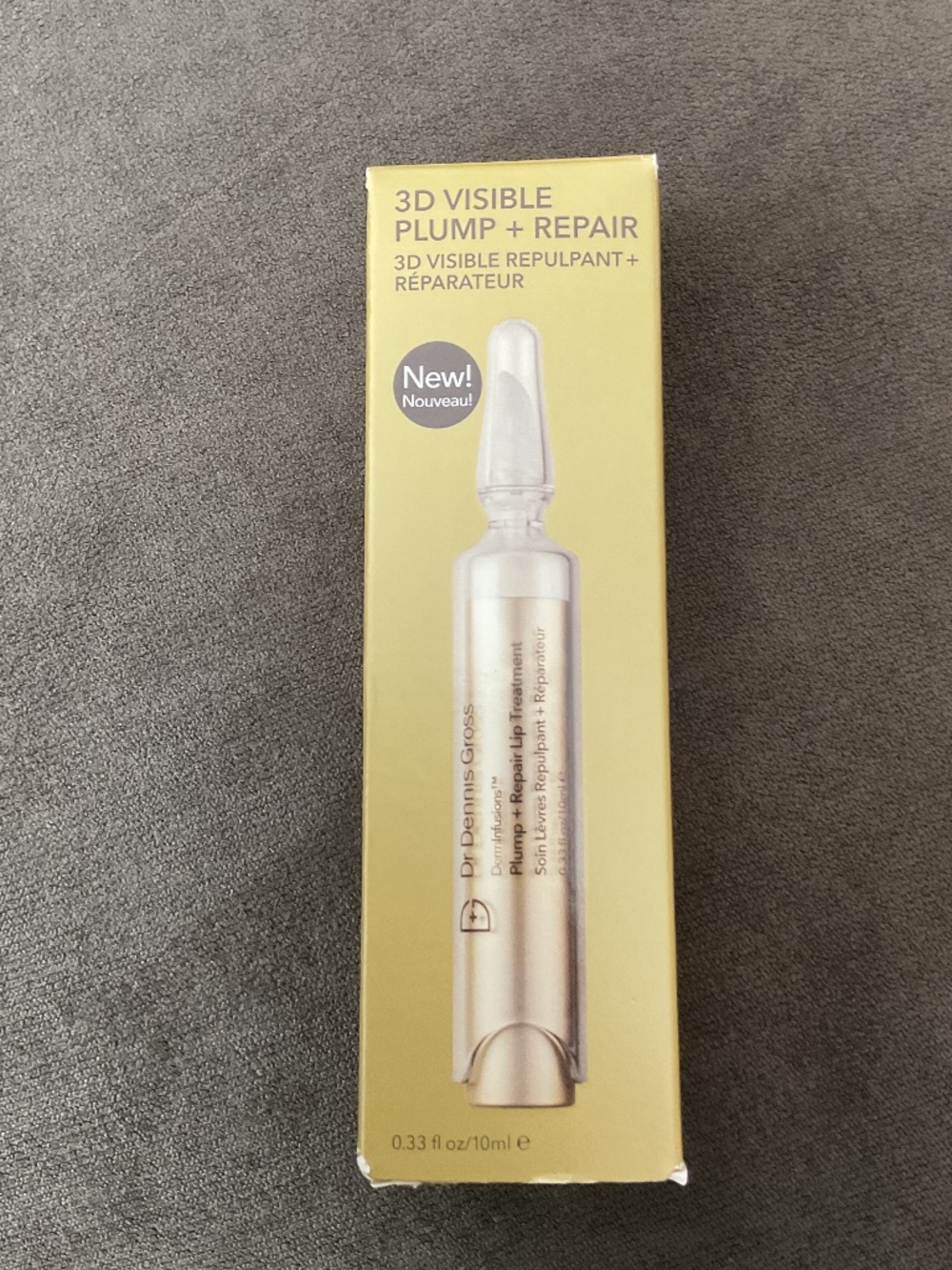 Dr Dennis Gross 3D visible plump + repair Clear 0.33 fl oz 10 ml New in Package